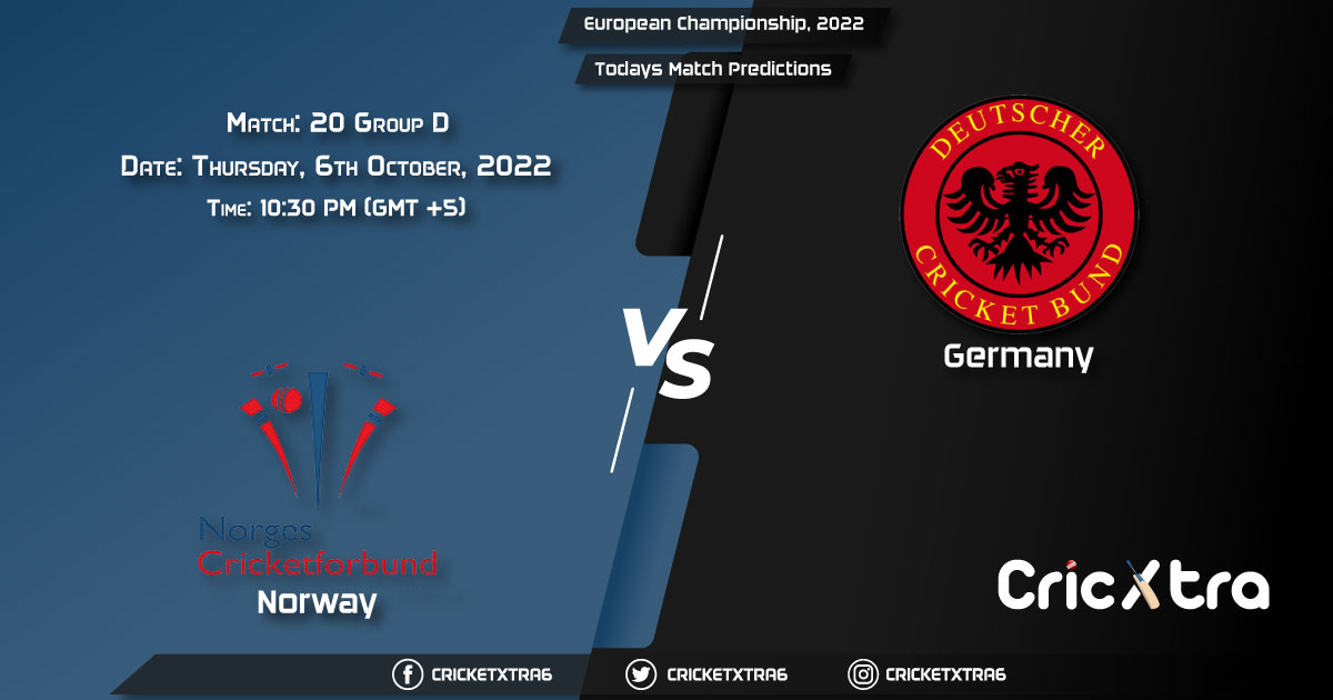 European Championship, 2022, NOR vs GER Group D - Match 20 Prediction, Fantasy Cricket Tips, Pitch Report and Injury Update