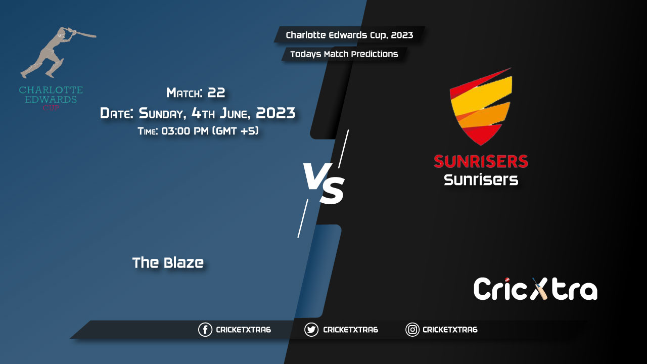 Charlotte Edwards Cup, 2023, BLA vs SUN 22nd Match Prediction, Fantasy Cricket Tips